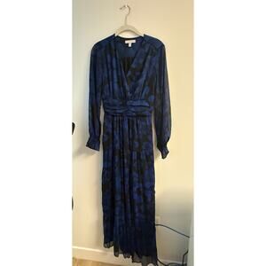 Chelsea28 Maxi Dress – Navy Blue & Black Floral – Size XS